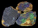 Azurite & Malachite on Matrix Wholesale Lot - Specimens #59951-1